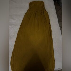 Absolutely Mustard Maxi Skirt